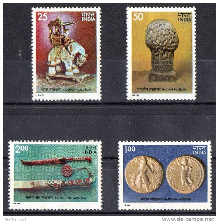 India 1978 Treasures From Indian Museums Set Of 4 MNH ** - Neufs