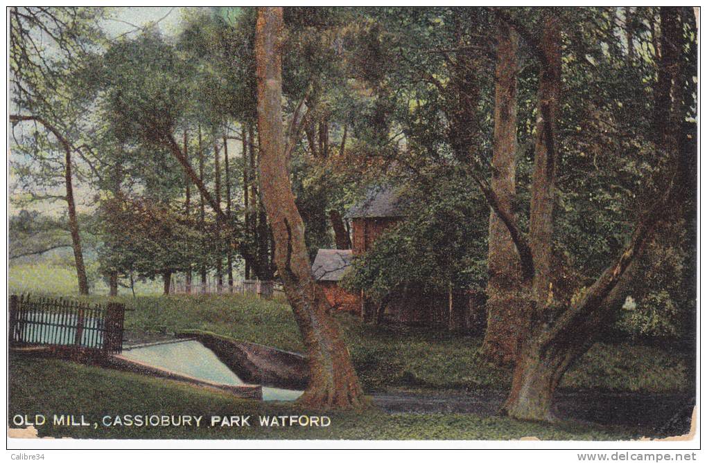 WATFORD Old Mill Cassiobury Park (1907) - Hertfordshire