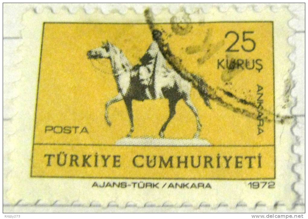 Turkey 1972 Horseman Ankara 25k - Used - Neufs