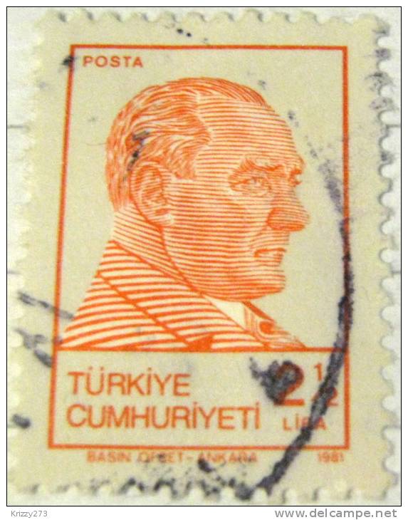 Turkey 1981 Kemal Ataturk 2.5l - Used - Unused Stamps