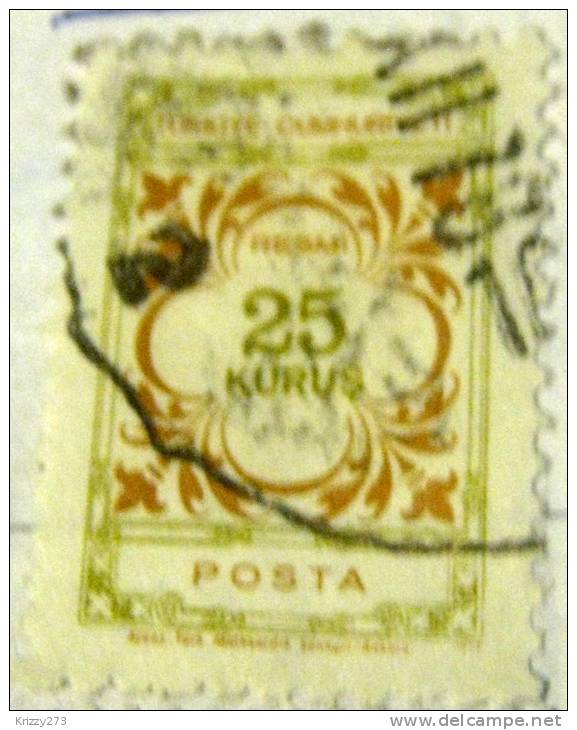 Turkey 1971 Official Stamp 25k - Used - Neufs