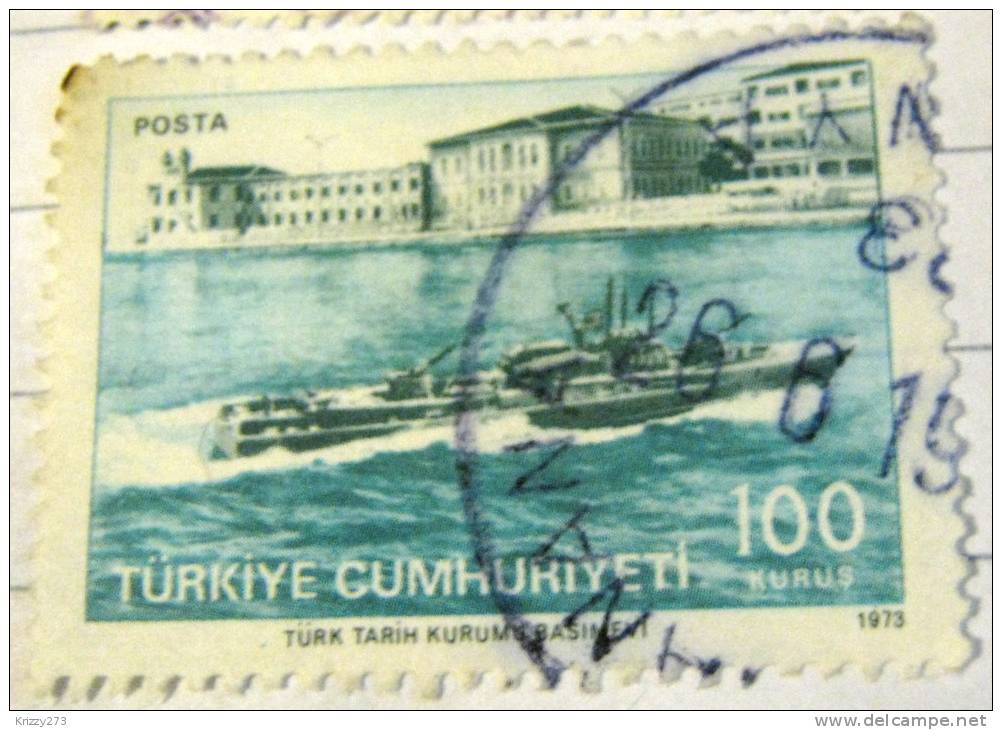 Turkey 1973 Naval Academy 100k - Used - Usati