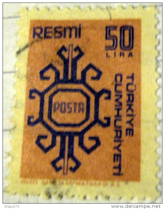 Turkey 1979 Official Stamp 50l - Used - Neufs