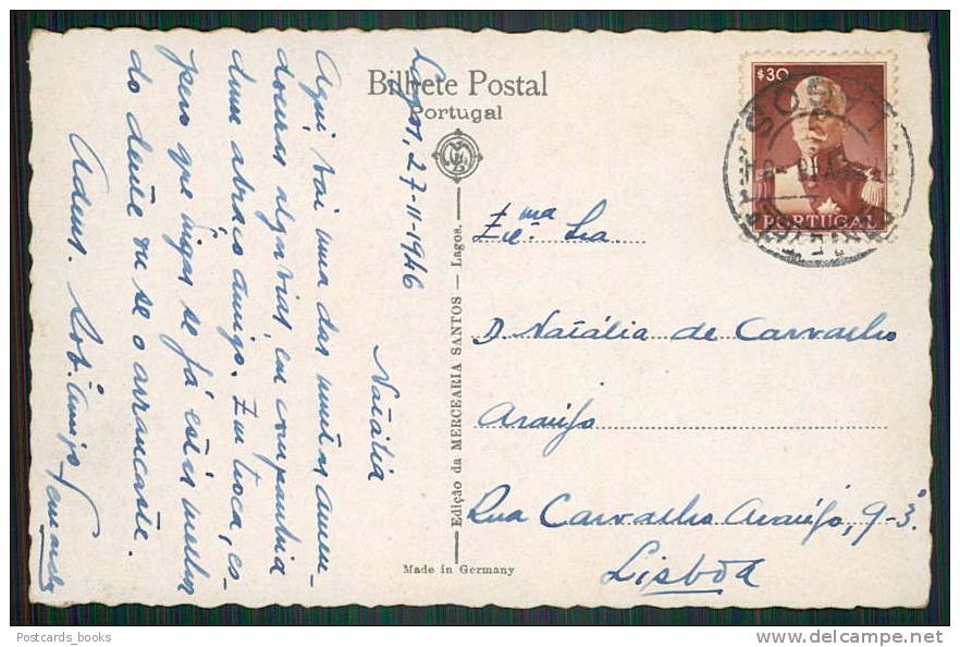 LAGOS / FARO / PORTUGAL. POSTAL AMENDOEIRAS EM FLÔR. VINDA DO MERCADO, BURROOld Portuguese Postcard - Faro