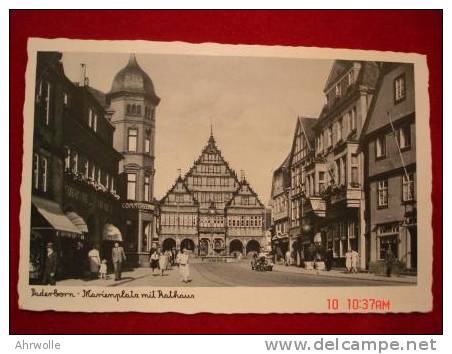 AK Paderborn Marienplatz Rathaus Ca. 1940 - Paderborn