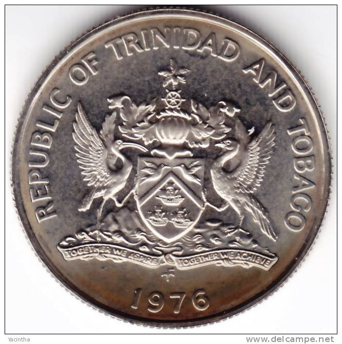 @Y@   TRINIDAD AND TOBAGO    UNC   1976   25 CENTS  (C1) - Trinidad En Tobago