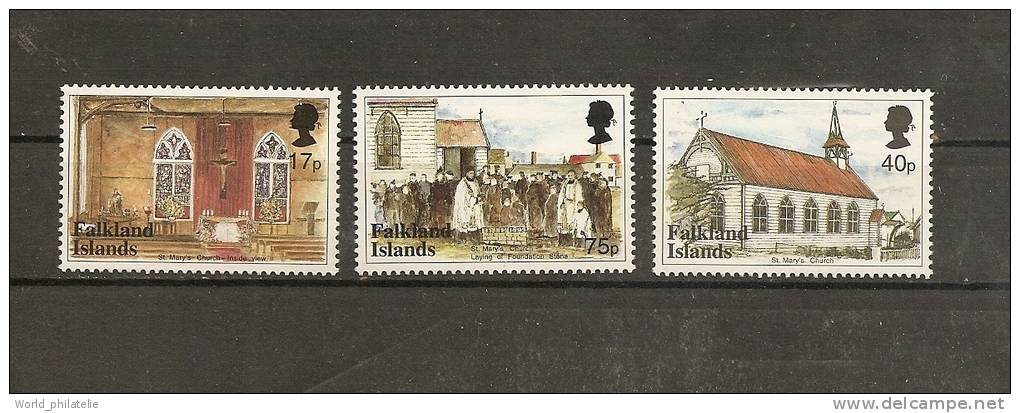 Falkland Islands 1999 N° 739 / 41  ** Eglise, Vitrail, Croix, Christ, Sainte - Falkland Islands