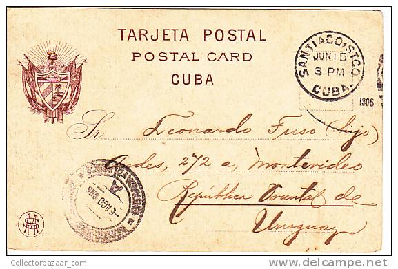 Cuba Habana Antigua Tarjeta Postal Parque De La India  Ca1900 Vintage Original Postcard Cpa Ak (W3_998) - Cuba