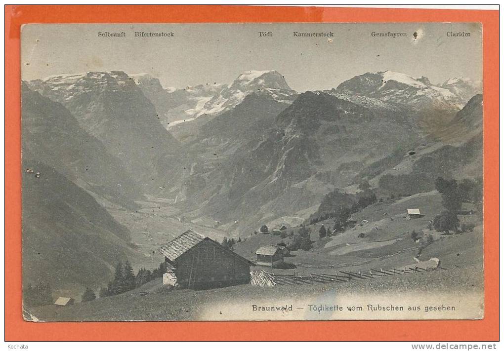 R151, Braunwald , Rubschen, Non  Circulée - Braunwald