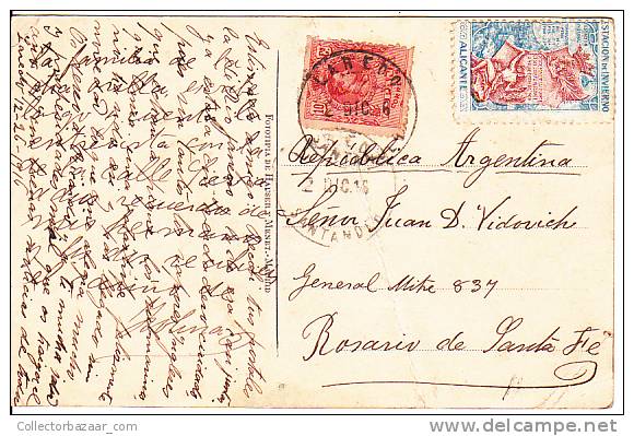 Spain Euskadi Termas De Molinar De Carranza Tarjeta Postal Ca1900 Con Vi&ntilde;eta Vintage Original Postcard  (W3_1024) - Otros & Sin Clasificación