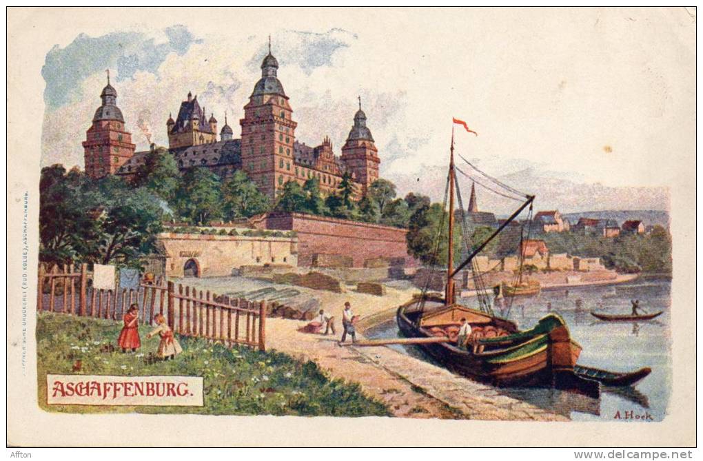 Aschaffenburg 1900 Postcard - Aschaffenburg