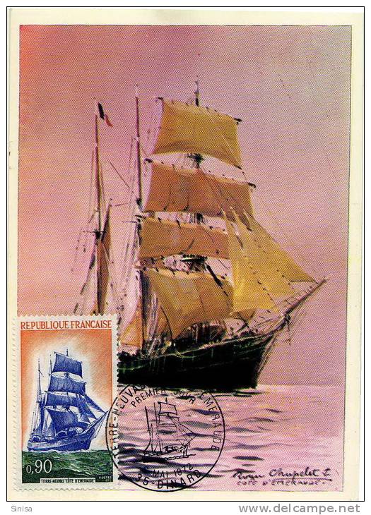 France / Maximum Cards / Explorers / Ships - 1970-1979