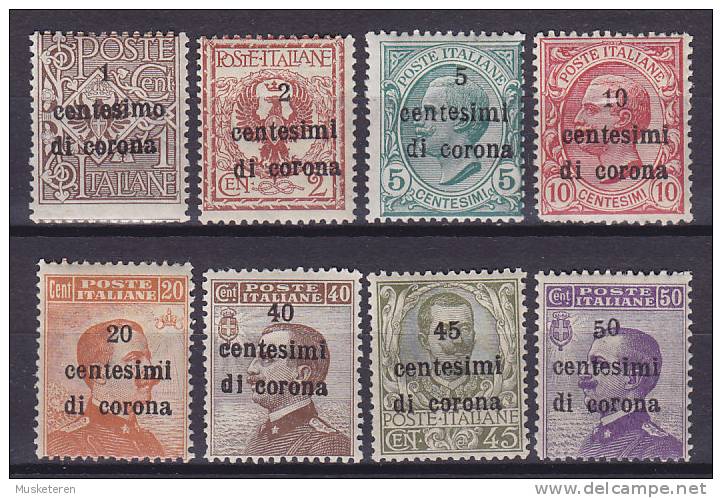 Italy Occupation Of Venetien, Trentino & Dalmatien 1919 Mi. 1-5, 7-9 Italian Stamps Overprinted MNH** !! - Trentino