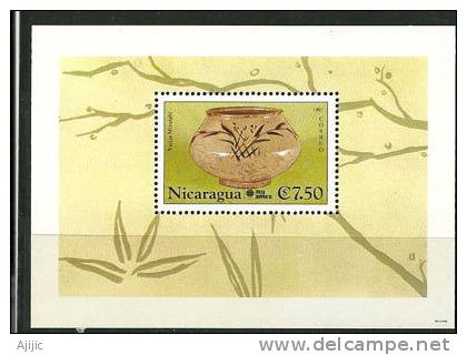 NICARAGUA - JAPON  (Vase Mizusahi) .  Année 1991.  .BF.  Neuf **nr 207 - Nicaragua