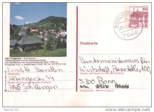 Germany - Bildpostkarte Gestempelt / Card Used (r951) - Bildpostkarten - Gebraucht