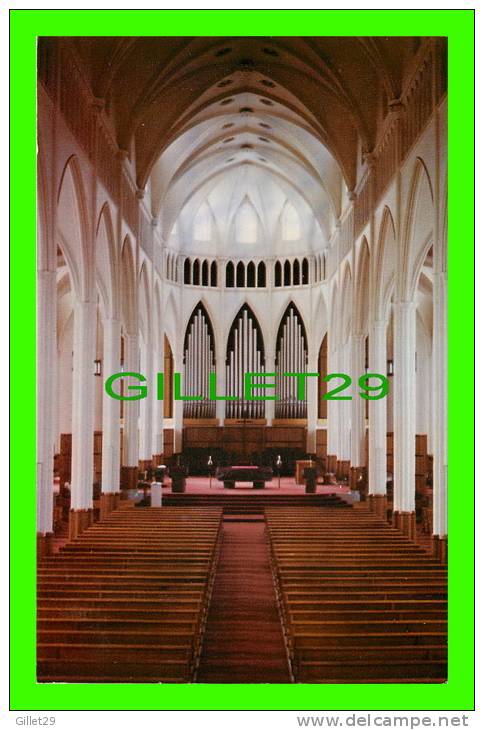 RIMOUSKI, QUÉBEC - CATHÉDRALE DE RIMOUSKI - INTÉRIEUR - CIRCULÉE EN 1991 - PHOTO STUDIO BLONDIN - - Rimouski