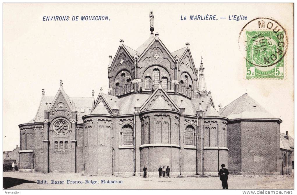 Environs De Mouscron - La MARLIERE - L'Eglise - Mouscron - Möskrön
