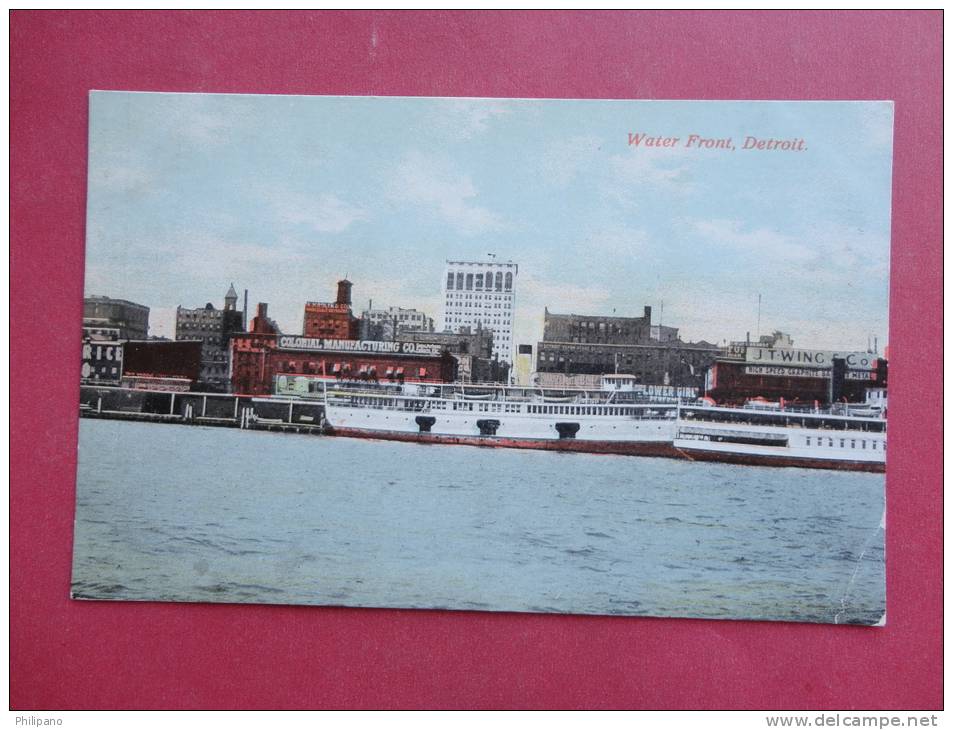 - Michigan > Detroit  Water Front Ca 1910 ==== Ref- 767 - Detroit