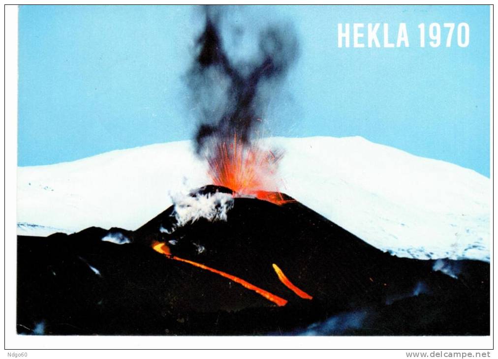 Eruption Du Volcan Hekla En 1970 - Iceland