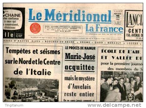 JOURNAL" LE MERIDIONAL"DU 10/06/1964 - 1950 à Nos Jours