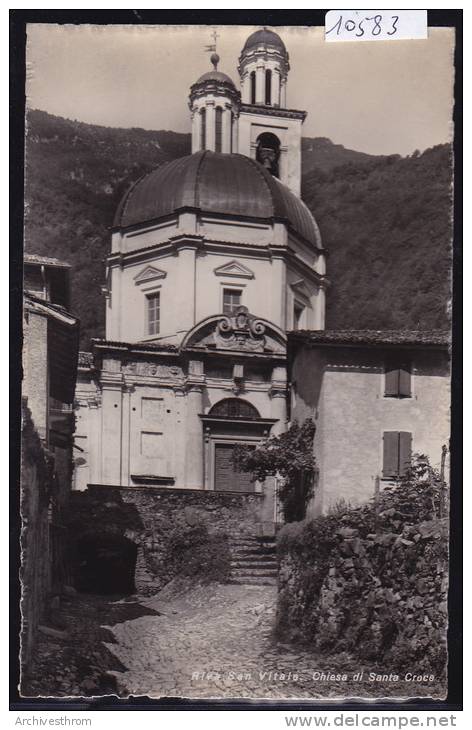 Riva San Vitale : Chiesa Di Santa Croce - Ca 1940 (10´583) - Riva San Vitale