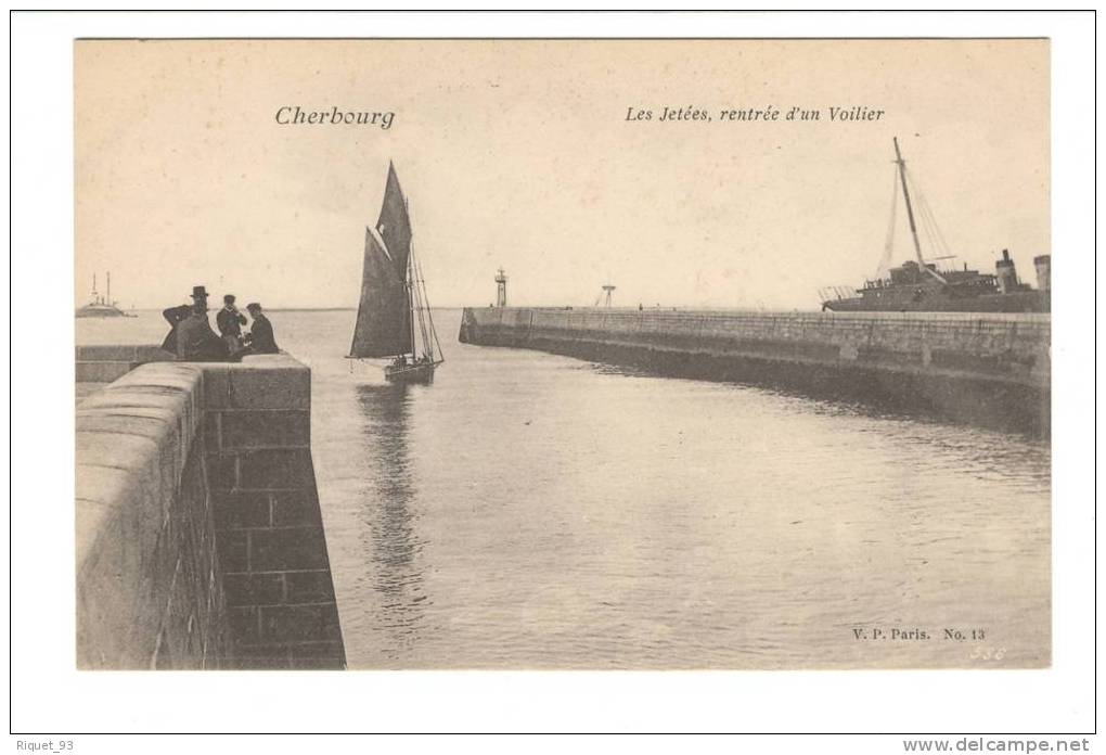 CHERBOURG - Les Jetées, Rentrée D'un Voilier - Cherbourg