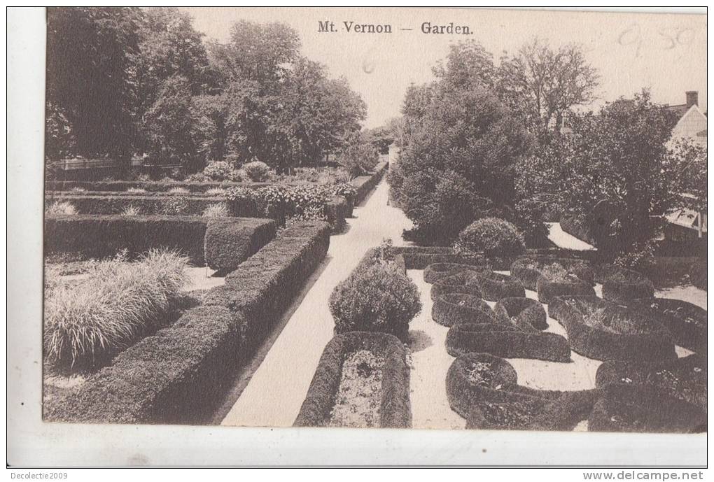 BR44281 Garden Mt Vernon   2  Scans - Alexandria