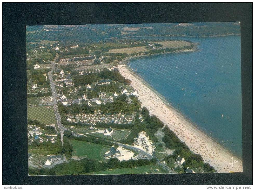 CPSM - La Foret Fouesnant (29) - Plage De Kerleven à Marée Haute ( Vue Aérienne Ed. JOS) - La Forêt-Fouesnant