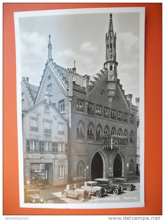 (2/2/66) AK "Montabaur-Westerwald" Rathaus Und Das Schuh-Haus Peter Philippi Um 1940 - Montabaur