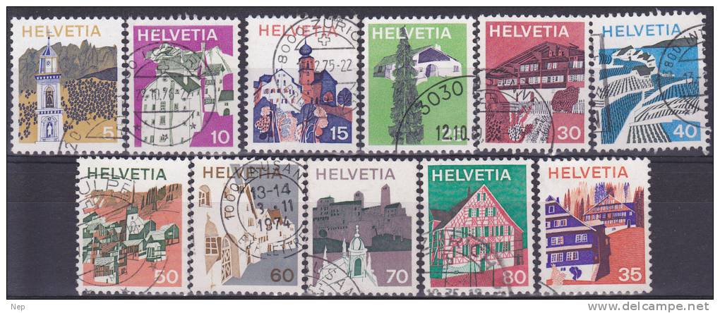 ZWITSERLAND - SELECTIE 19 - Gest/Obl/Us - Collections