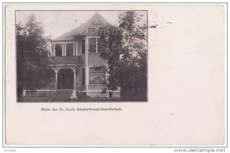 ST PAUL MN Postcard 1910s - EV. LUTHERAN KINDERFREUND SOCIETY HOME For ORPHANS  [c3199] - St Paul