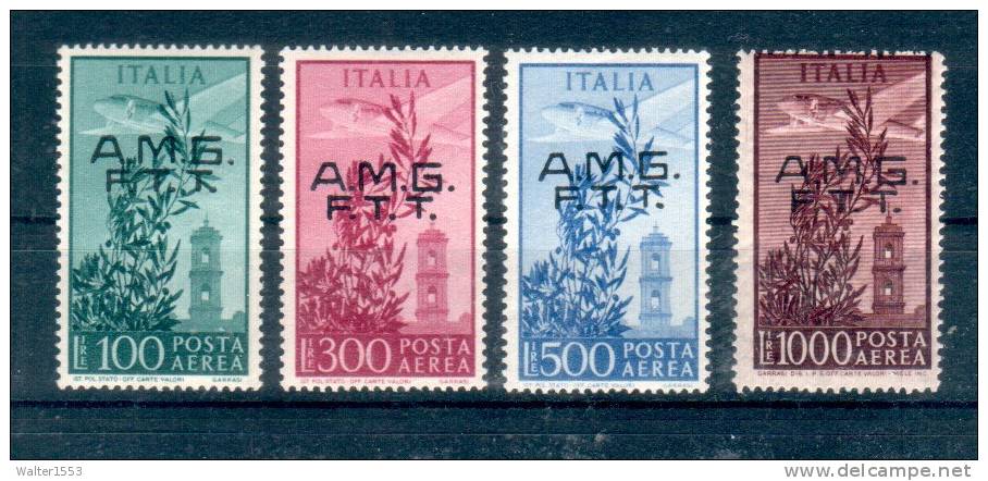 TRIESTE A 1948 Posta Aerea Campidoglio 4 Valori ** MNH ALTA QUALITA' - Luftpost