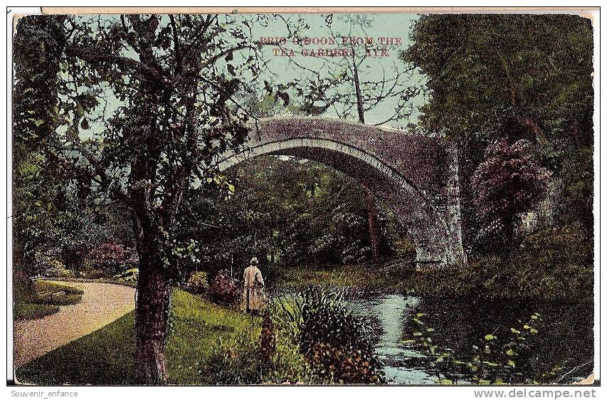 CPA Brig O Doon From The Tea Gardens Ayr Ayrshire Ecosse Royaume Uni - Ayrshire