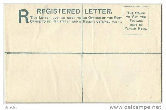 Cyprus 1882 Postal Stationery Envelope - Registered Cover - Chypre (...-1960)