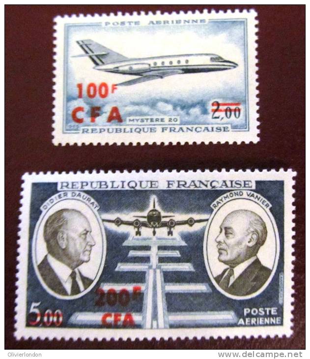 Reunion - 1967 Y&T PA 61, 62 Neuf**  - TTB - Cote: 8 Euros - Luftpost