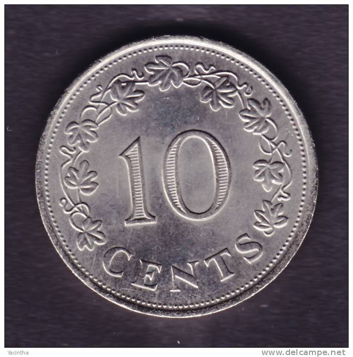 @Y@   Malta 10 Ct 1972  UNC  (C22) - Malte