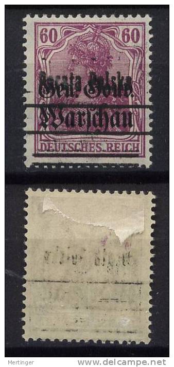Poland Polen Mi# 13 * Overprint Error Pocata Instead Of Poczta - Unused Stamps