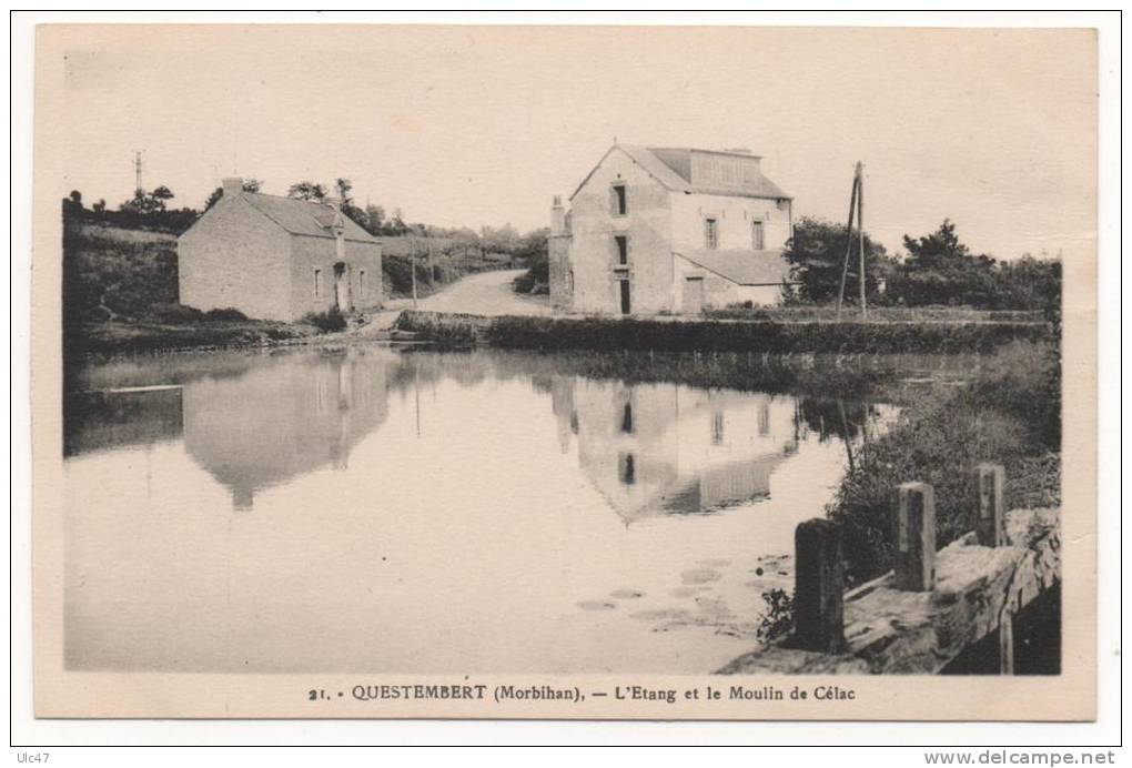 - QUESTEMBERT (Morbihan) - L'Etang Et Le Moulin De Célac - - Questembert