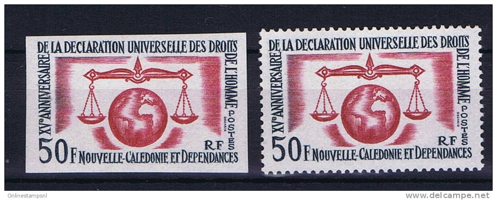 Nouvelle Caledonie: 290 MNH/** Non Dentelé, 1963 Mi 393 - Unused Stamps