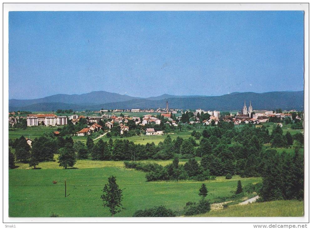 EUROPE SLOVENIA KOCEVJE PANORAMA BIG POSTCARD - Slowenien