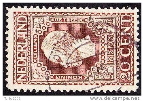 1913 Jubileumzegels 20 Cent Bruin Lijntanding 11½ : 11 NVPH 95 A Met Afstempeling PURMEREND 3 - Poststempels/ Marcofilie