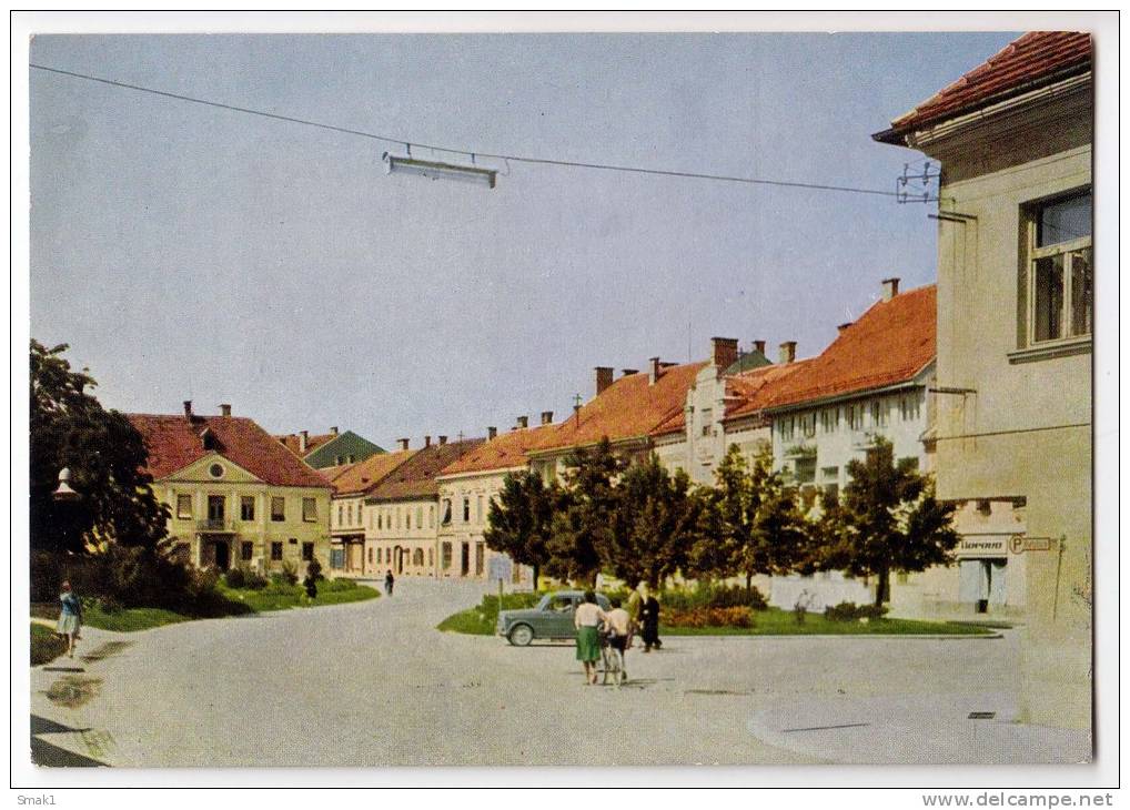 EUROPE SLOVENIA LJUTOMER CITY AREA BIG POSTCARD 1965. - Slovenia