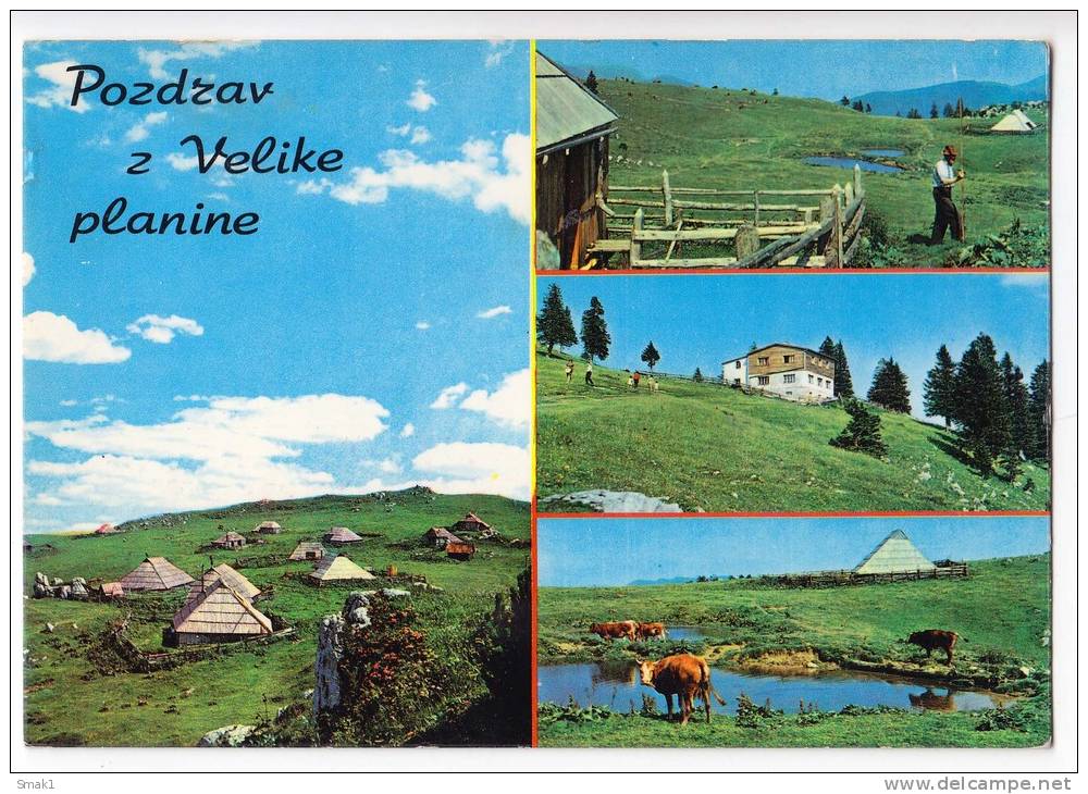 EUROPE SLOVENIA VELIKA PLANINA THE BIG MOUNTAIN VARIOUS PARTS BIG POSTCARD - Slovenia