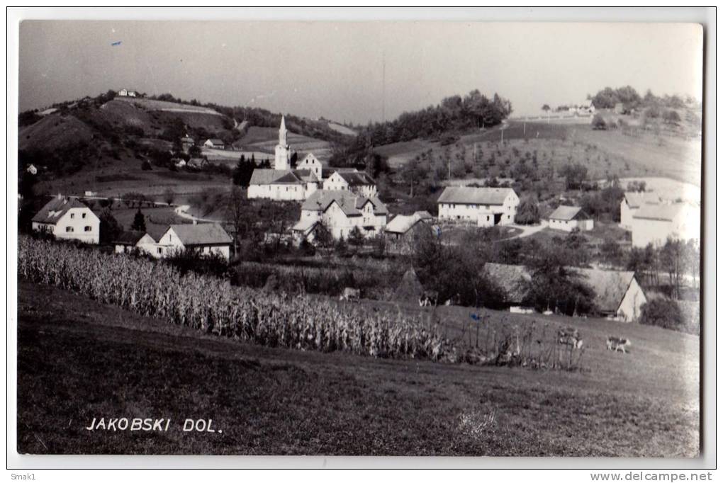 EUROPE SLOVENIA JAKOBSKI DOL THE CHURCH BIG POSTCARD 1969. - Slovenia