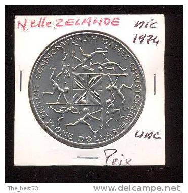 Nouvelle Zélande  -  1 Dollar  -  1974  -  Cuivre Nickel  -   UNC - Nieuw-Zeeland