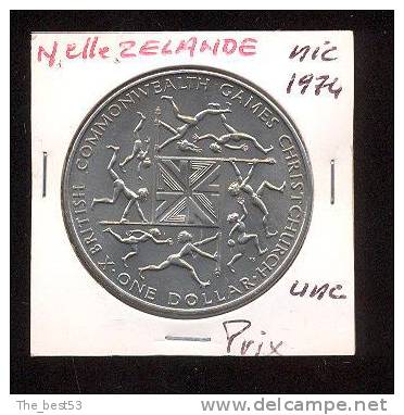 Nouvelle Zélande  -  1 Dollar  -  1974  -  Cuivre Nickel  -   UNC - New Zealand