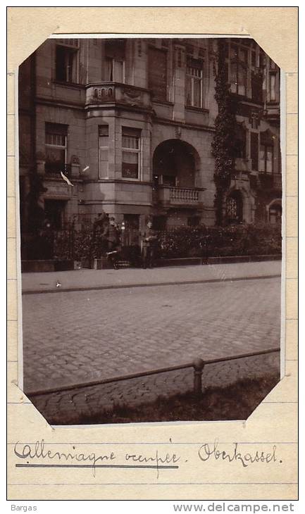 Photo Guerre 14-18 De L´officier Commandant Cresens Militaire Allemagne Occupée Oberkassel - Guerre, Militaire