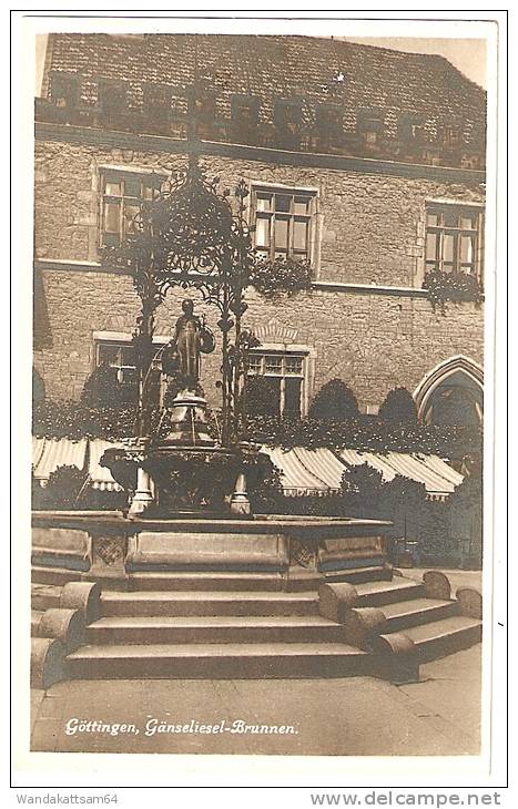 AK Göttingen, Gänseliesel-Brunnen. Echte Photographie Ellipse - Goettingen