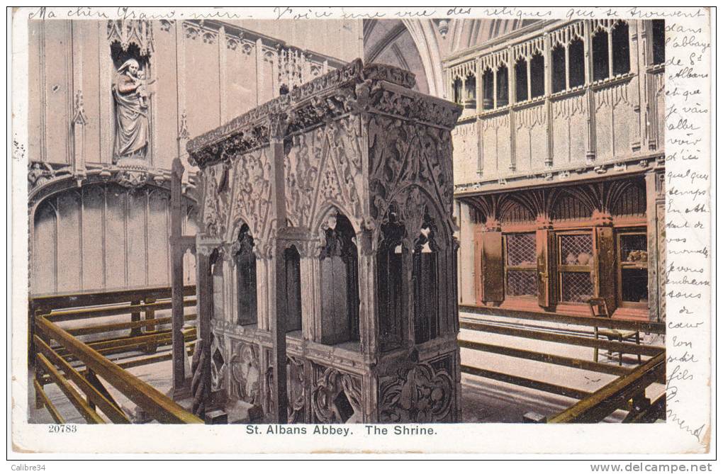 ST ALBANS ABBEY The Shrine  (1905) - Hertfordshire