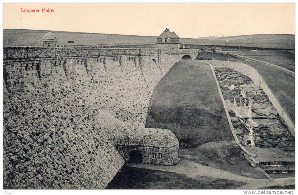 Talsperre Malter Bei Dippoldiswalde 1905 Postcard - Dippoldiswalde